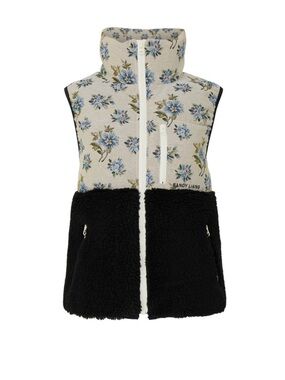 Sandy Liang Dove Faux Shearling Vest